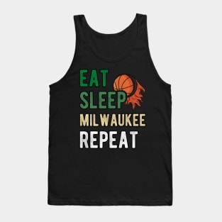 Milwaukee Wisconsin Basketball Vintage Sports Lovers Fans Fear the Deer Gr34k Fr34K Tank Top